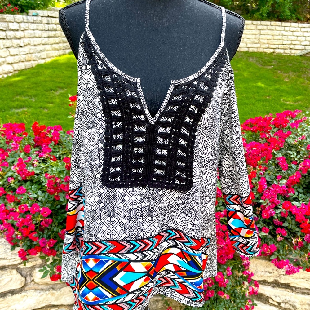 Cold Shoulder, Blouse, size L